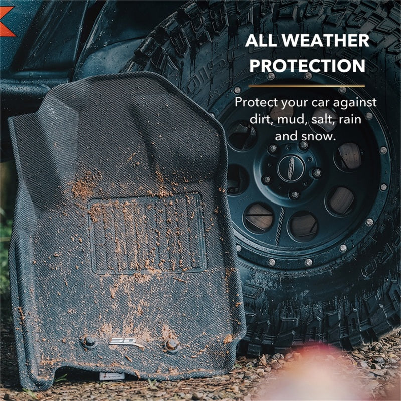3D MAXpider Heavy Duty All Weather Front Floormats - Black