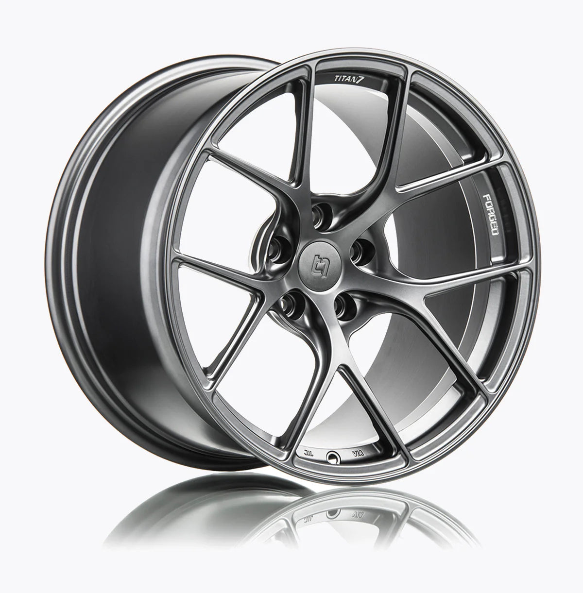 Titan 7 T-S5 Forged 17x9 ET37 | Satin Titanium