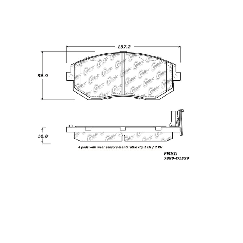 StopTech Street Touring Front Brake Pads