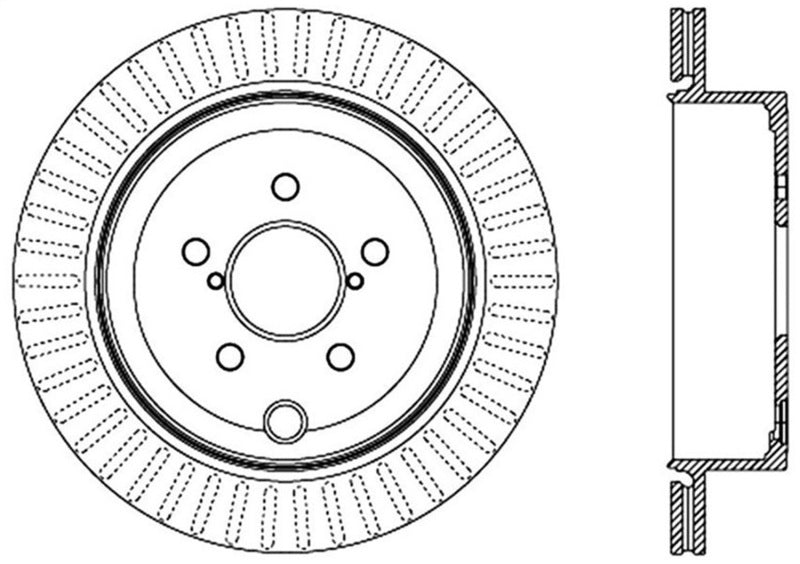 StopTech Power Slot Rear Slotted Rotor