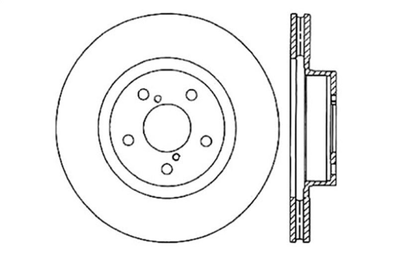 StopTech Front Slotted & Drilled Sport Brake Rotor