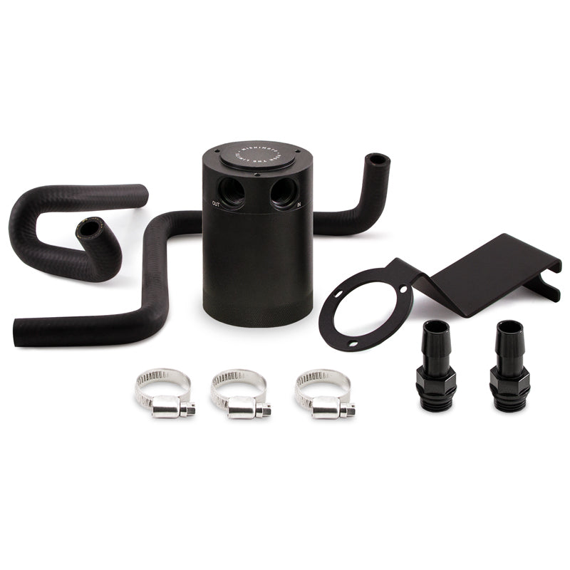 Mishimoto Baffled Oil Catch Can Kit - Black