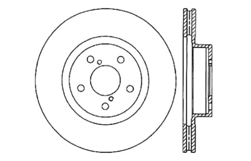 StopTech Front Slotted & Drilled Sport Brake Rotor