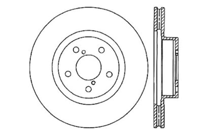 StopTech Front Slotted & Drilled Sport Brake Rotor